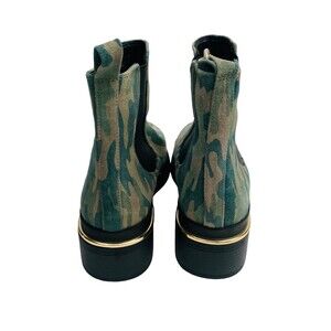 KENNETH COLE New York Olive Camo Leather Pull On Levon 2.0 Welt Chelsea Size 8.5